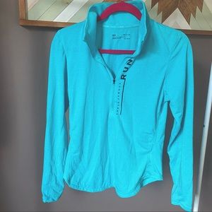 Under Armour Womens’s Running Teal Long Sleeve Pullover heatgear
